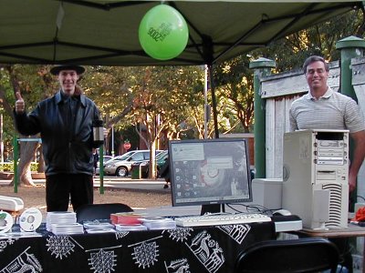 LUGOD's booth for Software Freedom Day, 2006